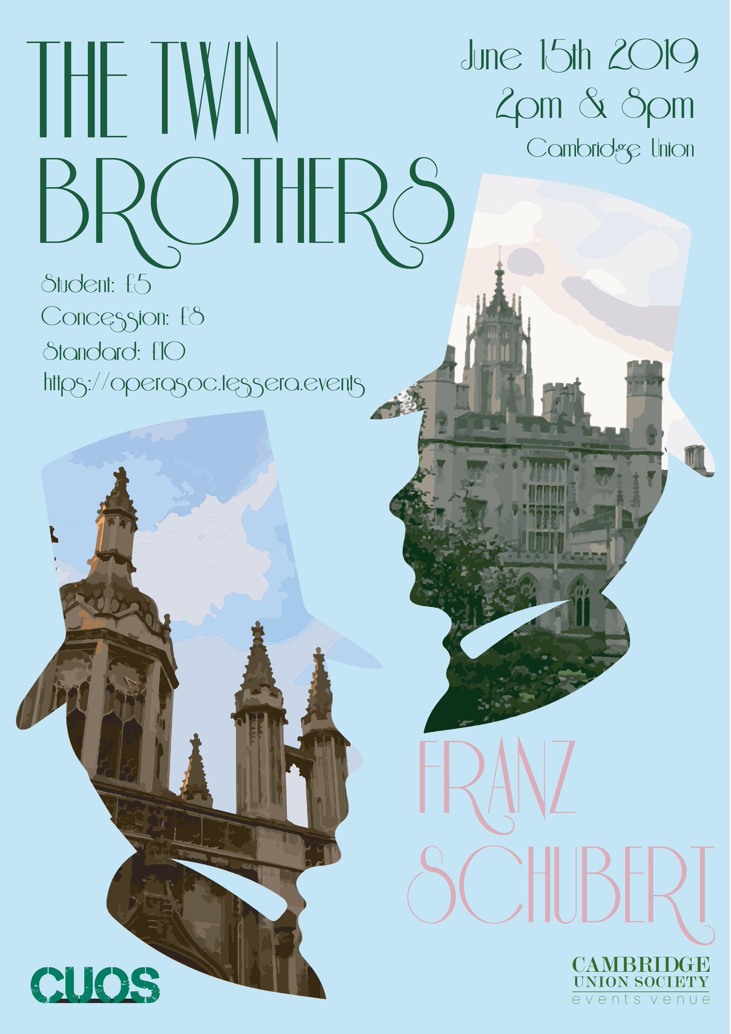May week opera "die zwillingsbruder" or "twin brothers" by Schubert.