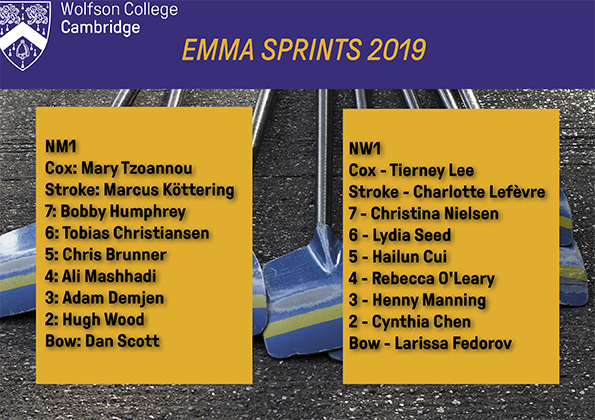 Team roster, Emma sprints