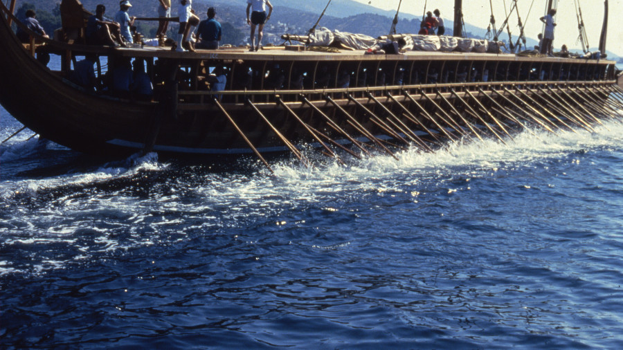 The trireme boat Olympias