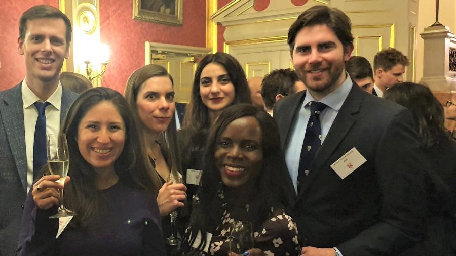 Alumni at the Wolfson in London Reception in 2020
